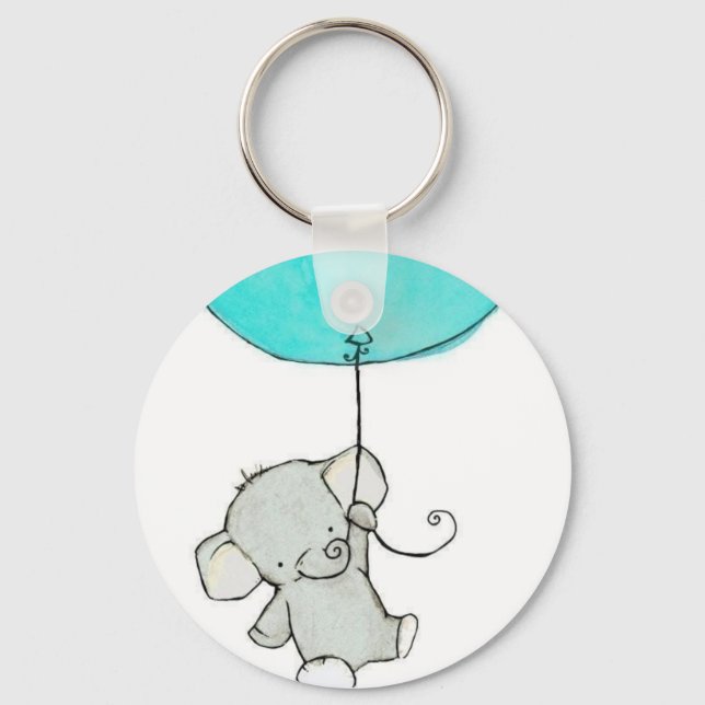 Pretty Little Adorable Elephant Key Ring (Front)