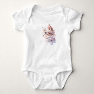 Pretty Little Baby Cat, Kitten, Baby Shower Bodysuit