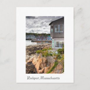 Pretty little beach house postcard