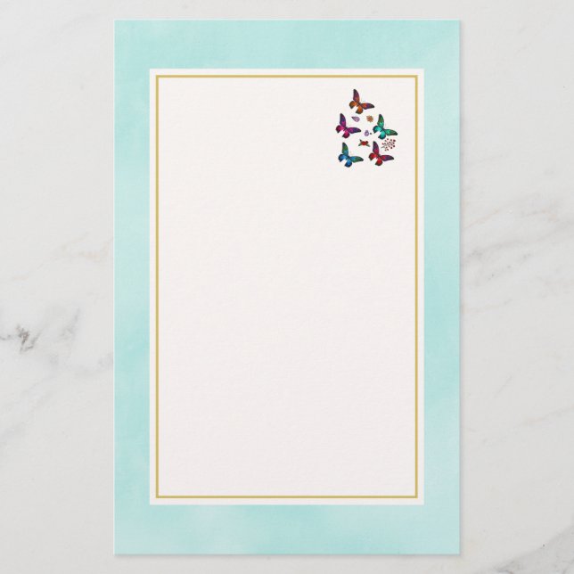 Pretty Little Butterflies Stationery (Front)
