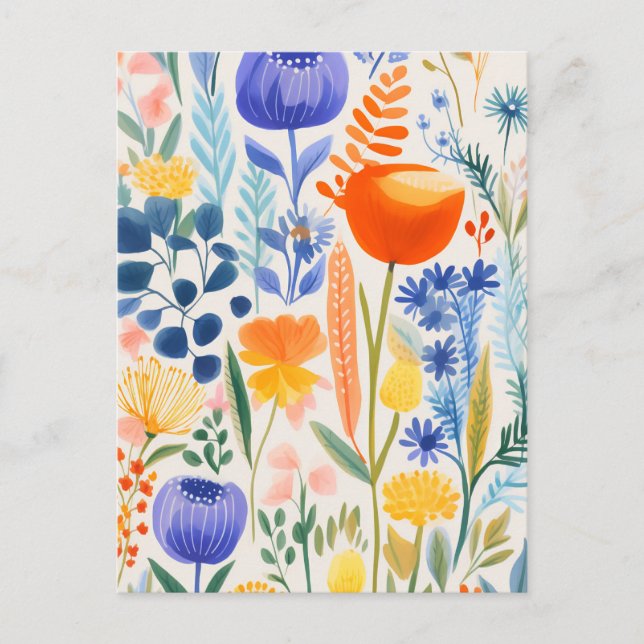 Pretty Little Flowers Postcard (Front)