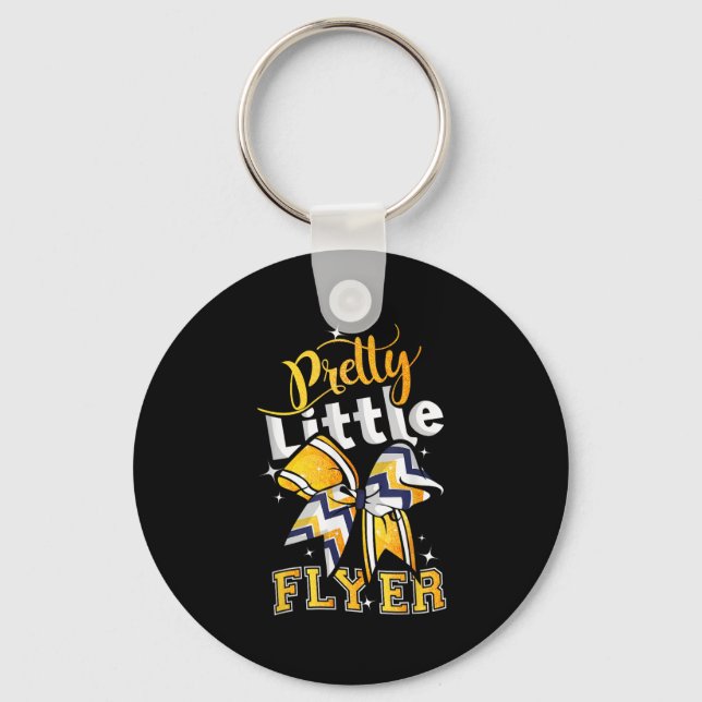Pretty Little Flyer Cheer Cheerleading Team  Key Ring (Front)