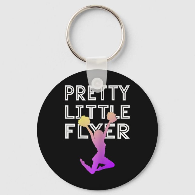 Pretty Little Flyer Cheerleader  Key Ring (Front)