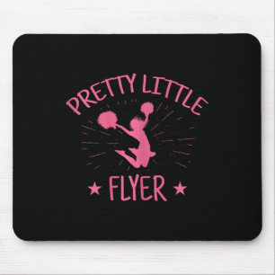 Pretty Little Flyer Cheerleader Love Mum Girls Gif Mouse Pad