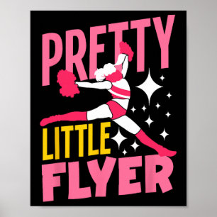 Pretty Little Flyer Cheerleading Cheerleader Girl Poster