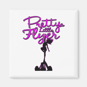 Pretty Little Flyer Cheerleading Squad Funny Pun  Magnet