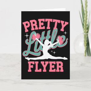 Pretty Little Flyer Funny Cheer Coach Cheerleading Card