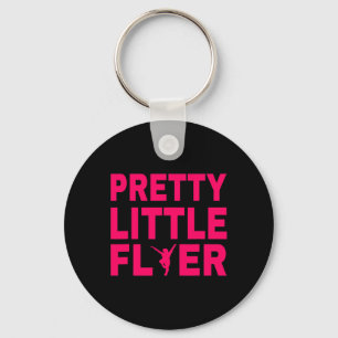 Pretty Little Flyer Funny Cheerleading Cheerleader Key Ring