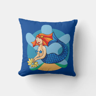 Pretty little mermaid. Mermaid, Mermaid. Cushion