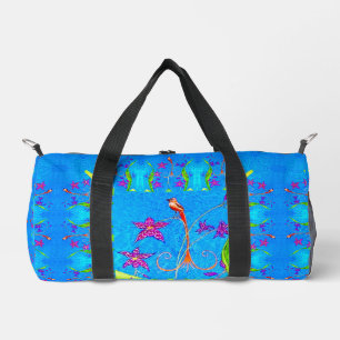 Pretty Little Orchid Bird Duffle Bag