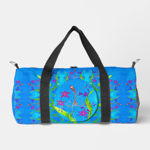 Pretty Little Orchid Bird Duffle Bag