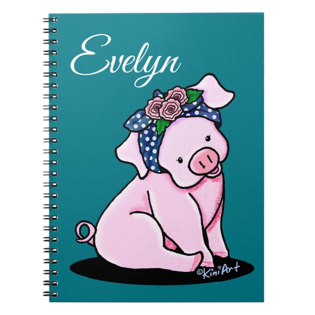 Pretty Little Pig Notebook (Front)