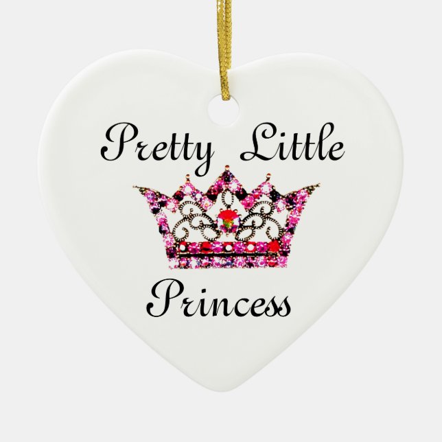 "Pretty Little Princess" Tiara Ornament (Front)