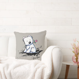 Pretty Little Westie Dog Cushion