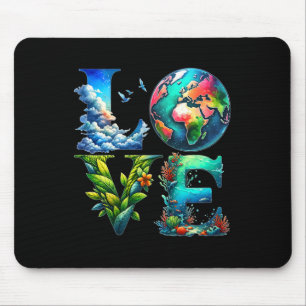 Pretty Love Earth Day Every Day Earth Day 1  Mouse Pad