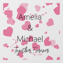 Pretty Love hearts Personalised