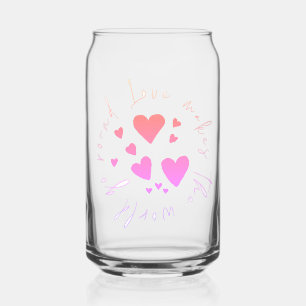 Pretty Love Makes The World Go Round Can Glass