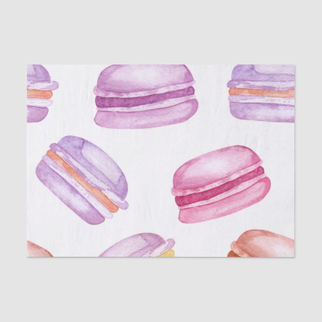 Pretty Macaroons printed   Tissue Paper (Front)