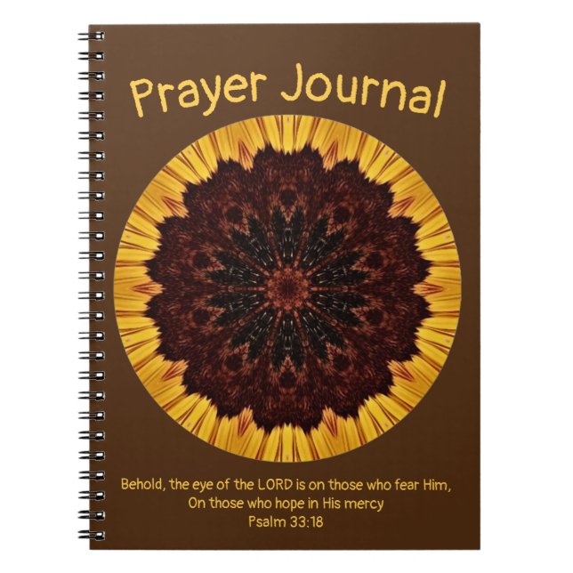 Pretty Mandala Art Prayer Journal Notebook (Front)
