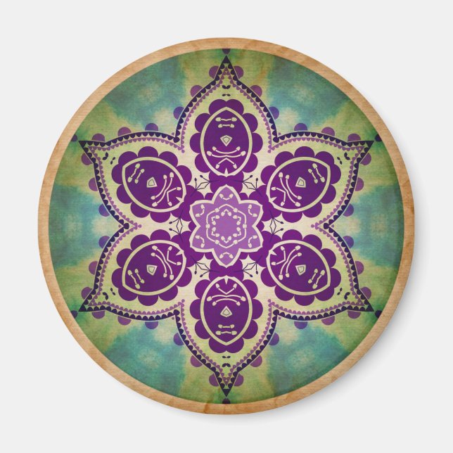 Pretty Mandala magnet (Front)