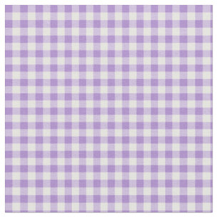 Pretty Mauve and White Check Gingham Fabric