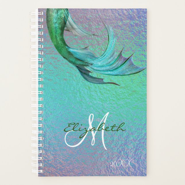 Pretty Mermaid Tail Iridescent Organiser Daily (Front)