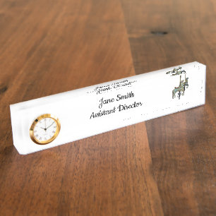 Pretty Merry Go Round Carousel Horse Nameplate