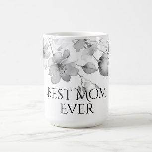 Pretty minimalist Watercolor Wildflowers Best Mom Coffee Mug