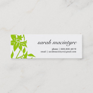 Pretty Mod Flower Mini Calling Cards