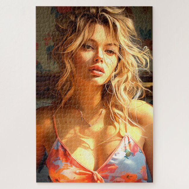 Pretty Model Jigsaw Puzzle (Vertical)