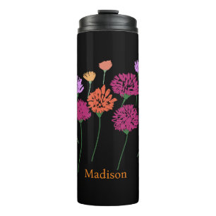 Pretty Modern Loose Flower Thermal Tumbler