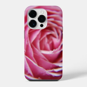 Pretty Modern pink rose close up iPhone 14 Pro Case