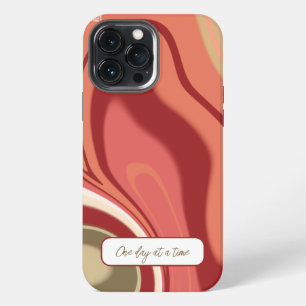 Pretty Modern Stylish Abstract Inspirivity Red iPhone 13 Pro Max Case