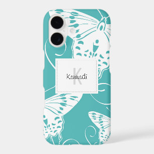 Pretty Monogram Butterflies Art