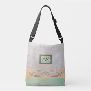 Pretty Monogrammed Pastel Tote Bag