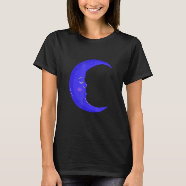 Pretty Moon with Face T-Shirt (Front)