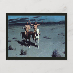 Pretty Mother Night by Frederic Remington Postcard