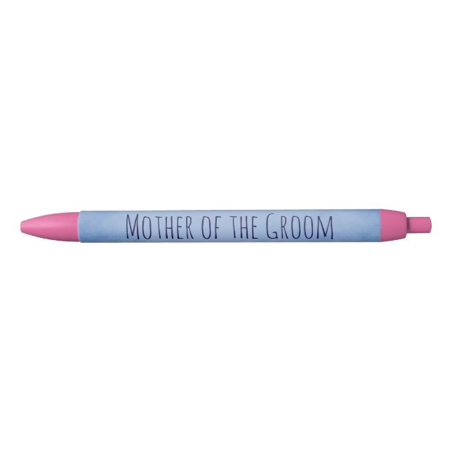 Pretty Mother of the Groom Black Ink Pen (Front)