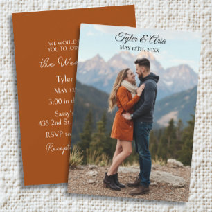 Pretty Mountains and Photo Template Wedding