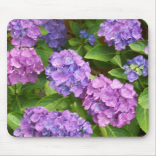 Pretty Mousepad, Pink and Blue Hydrangeas Mouse Pad