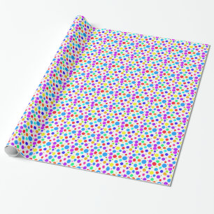 Pretty Multi Coloured Spots Wrapping Paper