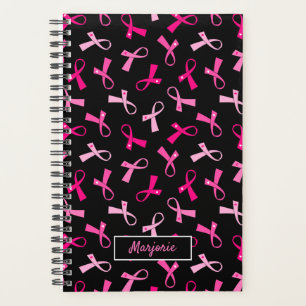 Pretty Multi Pink Breast Cancer Ribbon Pattern Planner