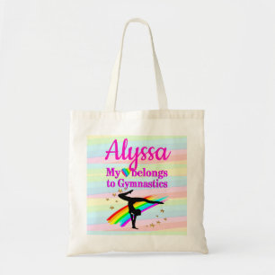 PRETTY MY HEART BELONGS TO GYMNASTICS TOTE BAG