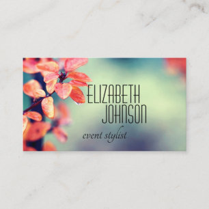 pretty nature custom business card template