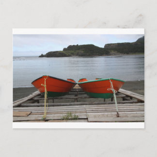Pretty Newfoundland Boats Postcard