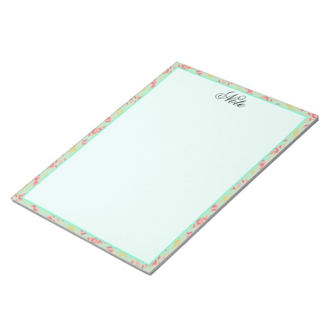 Pretty Notes with Teals (Angled)