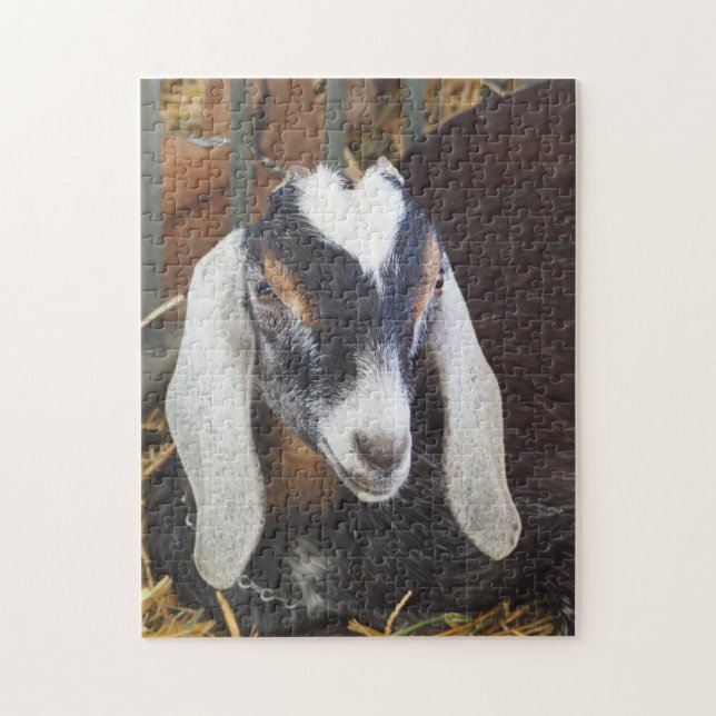 Pretty Nubian Goat Photo Jigsaw Puzzle (Vertical)