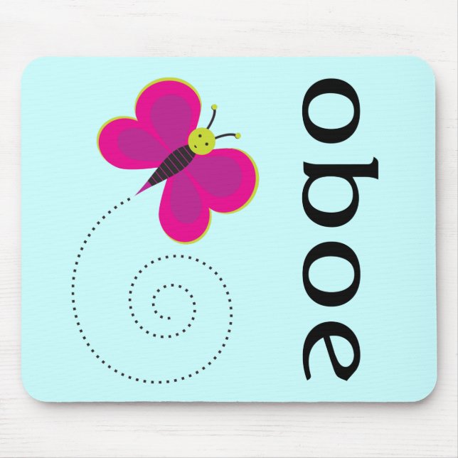 Pretty Oboe Gift Mouse Pad (Front)