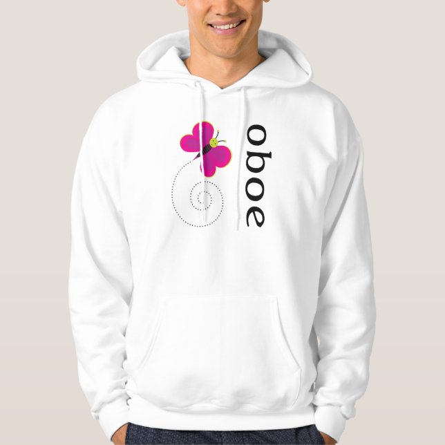 Pretty Oboe Music Hoodie (Front)