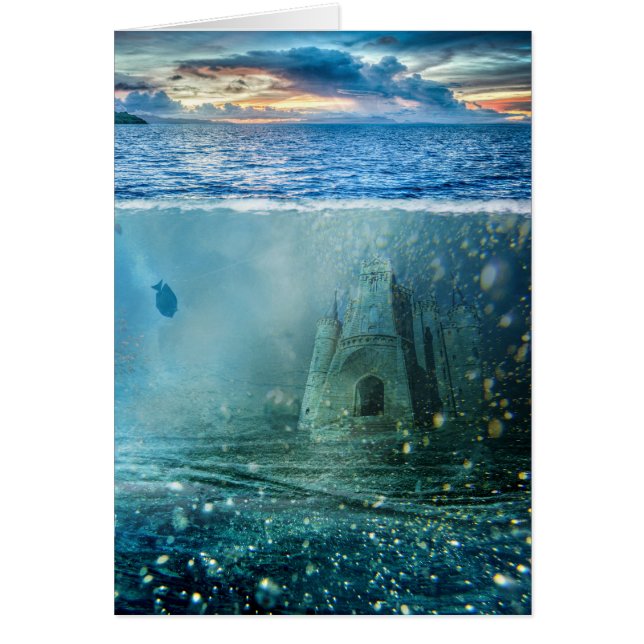 Pretty Ocean Atlantis Underwater Fantasy Castle (Front)